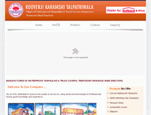 Tablet Screenshot of kooverjiktalpatriwala.com